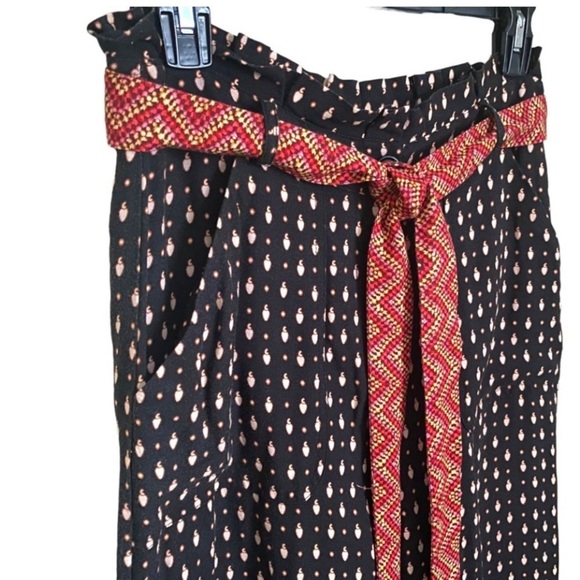 Farm Rio Tucker Paperbag Pants Fruits Belted Crop Size XS - Picture 10 of 13